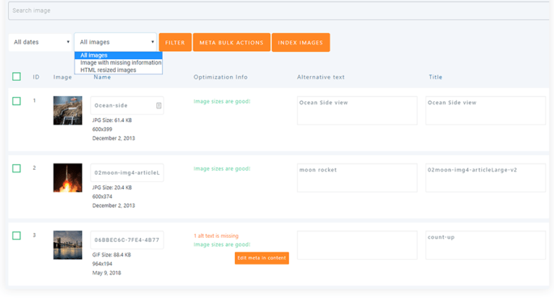 WordPress SEO plugin for bulk updating metadata.