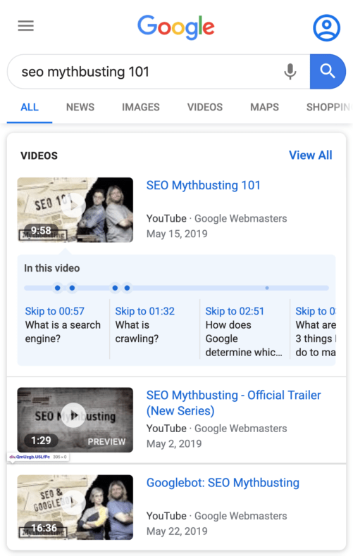 Using schema to create rich snippets for video SEO.