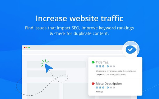 A screenshot of the Woorank SEO toolbar for Chrome.