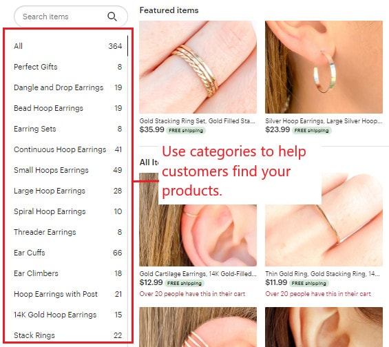 How to create a simple Etsy shop structure for best Etsy SEO.