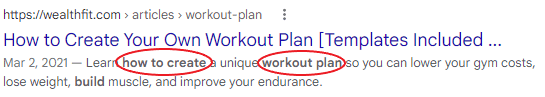 A meta description that doesn't use keyword stuffing. 