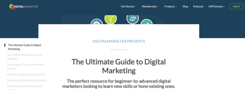 The screenshot shows a marketing guide example from Copypress.