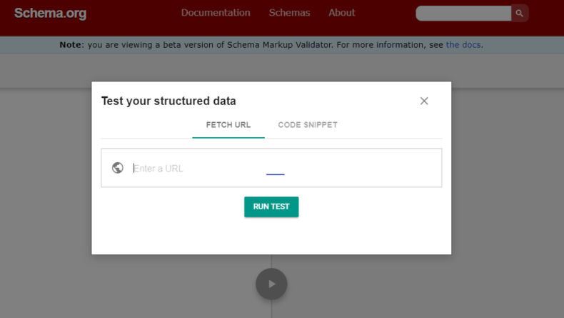 The screenshot shows Google Structured Data Testing Tool.