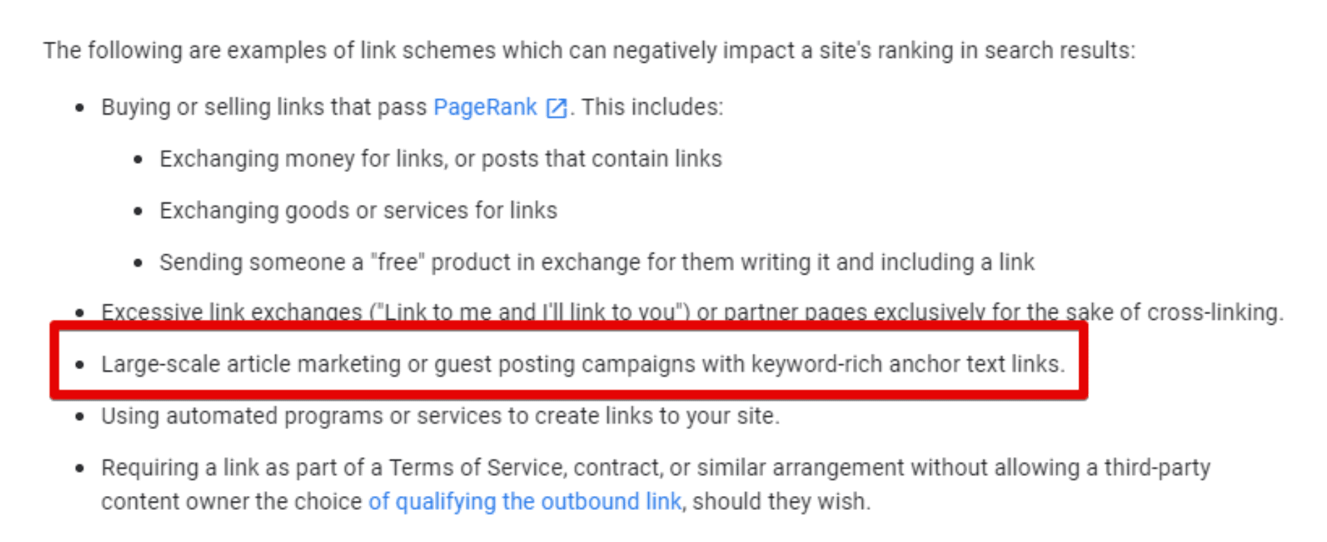 Details about the Penguin update that penalized link farms.